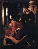 Georges de La Tour - St Sebastien Attended by St Irene